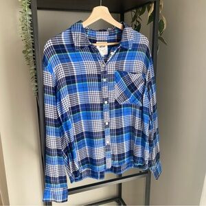 Aerie Flannel Plaid Button Up Shirt